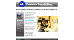 Desktop Screenshot of processspecialties.com
